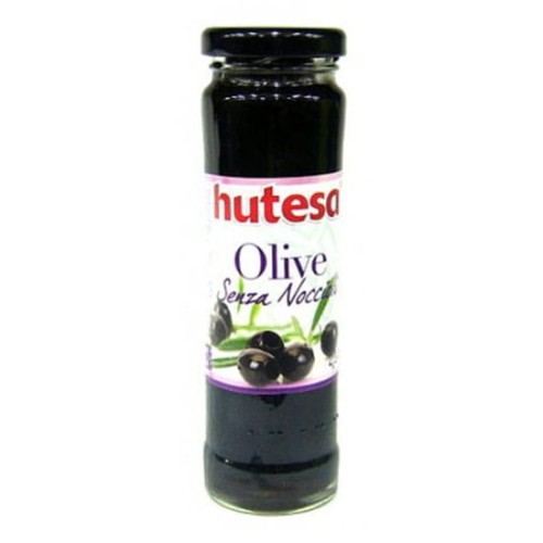 Oliwki czarne bez pestek w zalewie 140g Hutesa