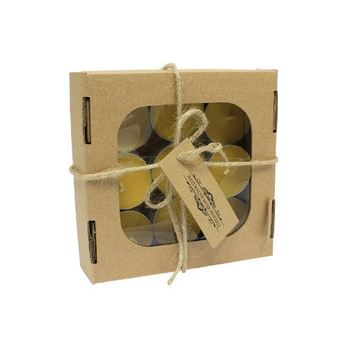 Świeca z wosku pszczelego - podgrzewacz mały  - zestaw 9szt.