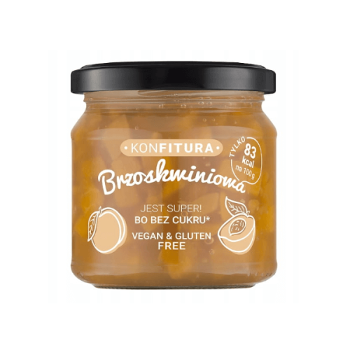 Konfitura brzoskwiniowa bez dodatku cukru 190g Danex