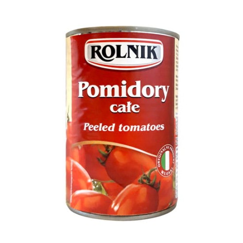 Pomidory całe obrane w sosie własnym 425ml Rolnik